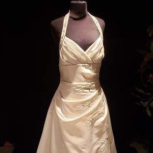 Elegant Summer's Night Wedding Gown